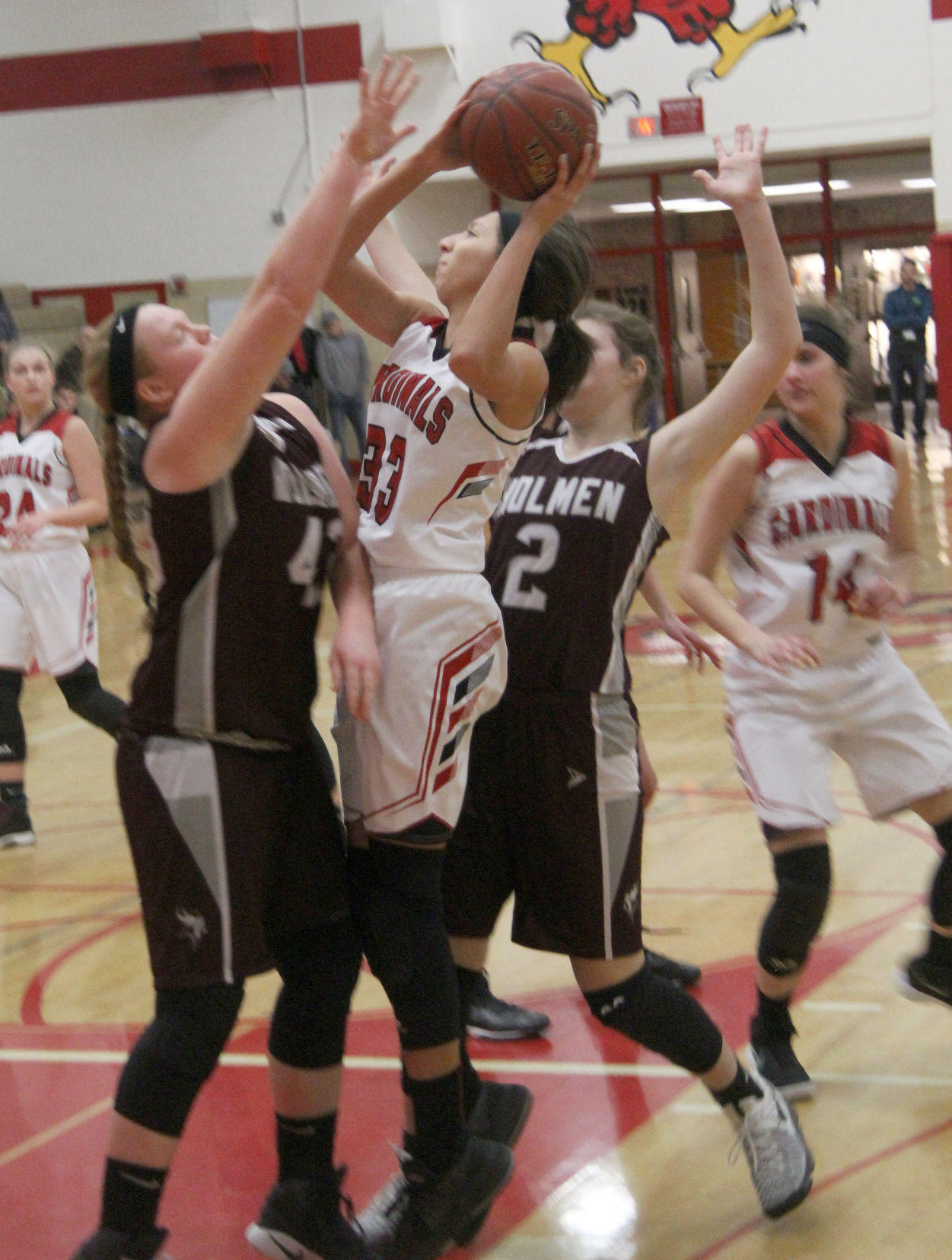 Holmen at Chi-Hi girls basketball 1-2-18